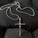 Dmtry Long Bead Chain With A Cross Pendant Nwecklce - Image 3