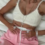 Dmtry Long Bead Chain With A Cross Pendant Nwecklce - Image 4