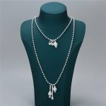 Dmtry Fashion Double Pearl Pendant Necklace For Women - Image 4