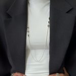 Dmtry Long Sweater Chain Necklace With Crystal