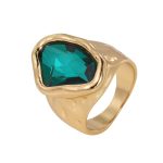 Dmtry Hot Sale Style Gold Color Plated Irregular Crystal Ring Unique Gift For Her - Image 6