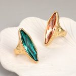 Dmtry New Design Large Crystal Ring Statement Jewelry Christmas Gift