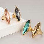 Dmtry New Design Large Crystal Ring Statement Jewelry Christmas Gift - Image 2