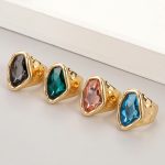 Dmtry Creative Design Fashion Daily Jewelry Irregular Crystal Women Finger Ring - Image 5