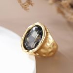 Dmtry Fashion Gold Color Crystal Rings Women Christmas Gift for Her - Image 6