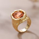 Dmtry Fashion Gold Color Crystal Rings Women Christmas Gift for Her - Image 4