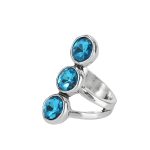 Dmtry Fashion Jewelry Large Crystal Statement Ring Wedding Party Gift - Image 2