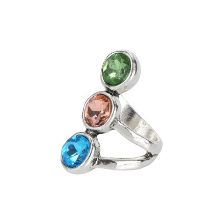 Dmtry Fashion Jewelry Large Crystal Statement Ring Wedding Party Gift