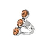 Dmtry Fashion Jewelry Large Crystal Statement Ring Wedding Party Gift - Image 6