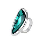 Dmtry Fashion Vintage Fashion Large Crystal Engagement Ring Gift For Her - Image 5