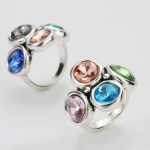 Dmtry Classic Antique Silver Crystal Ring For Lady Statement Ring Gift - Image 4