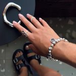 Dmtry Brand Beads Heart Crystal Irregular Beading Bracelet For Women - Image 2