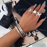 Dmtry Retro Style Multi-Layered Beaded Leather Bracelet For Women