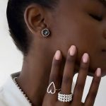 Dmtry Fashion Jewelry Simple Style Square Crystal Stud Earring For Women Girls