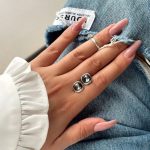 Dmtry Fashion Jewelry Simple Style Square Crystal Stud Earring For Women Girls - Image 2