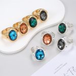 Dmtry Fashion Jewelry Unique Wedding Crystal Women Bridal Promise Ring - Image 2